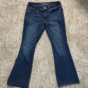 American Eagle Outfitters Dark Blue Flare Jeans